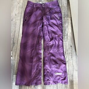 CAPP3L Purple Plaid ❄️ Snow snowboarding  Pants bib conversion Insulated